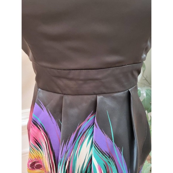 Twenty One Womens Black Off The Shoulder Sleeveless Back Zip Short Dress Medium - Picture 3 of 12